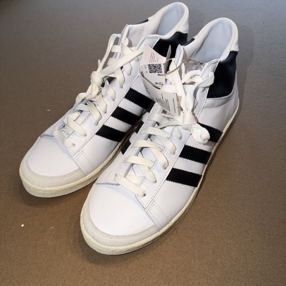 Adidas Men’s Jabbar Hi Shoes White Black Size 10.5